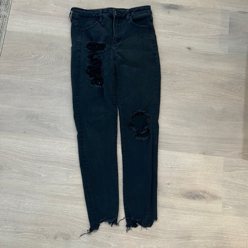 American Eagle next Level stress black jeans